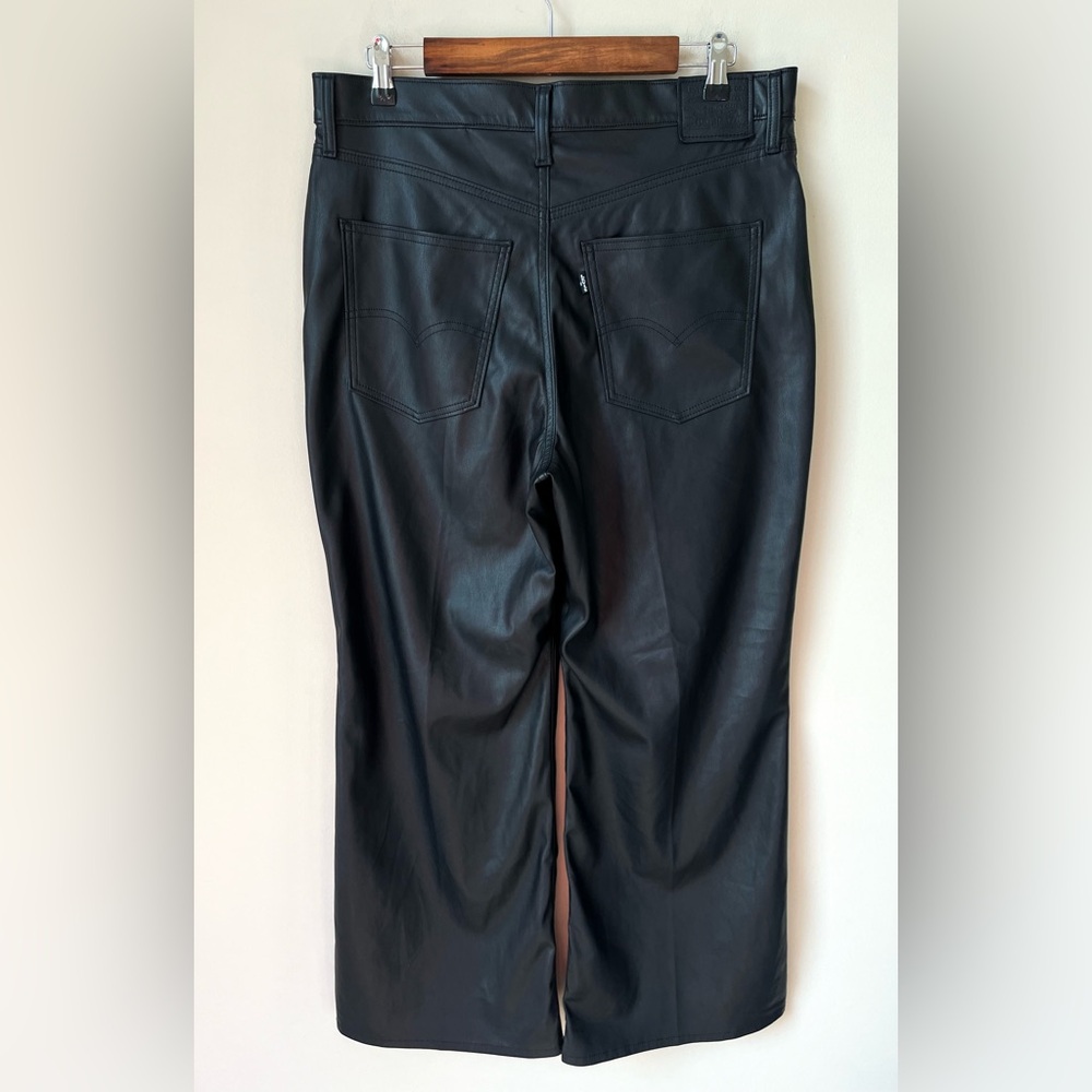 Levi’s Premium 70s Flare Faux Leather Pant (size 32) - Picture 9 of 11